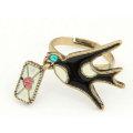 2013 Fashion Swallow Design Finger Rings Love letter Rings FR97